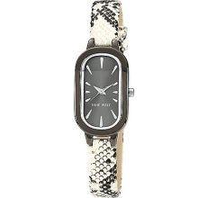 Ladies' Oval Snake Skin Pattern Strap Watch