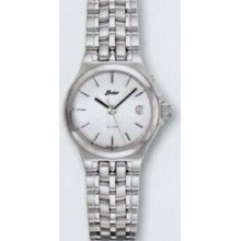 Ladies Quartzline Classic Silver 10 Atm Watch With Date Window