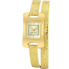 Ladies' Rectangular Glitter Wrap Watch