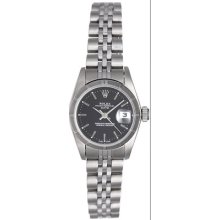 Ladies Rolex Date Stainless Steel Watch 69190