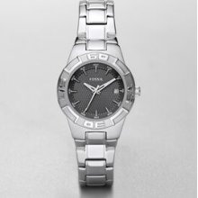 Ladies Stainless Steel Classic Sport Watch W/ Gray Dial