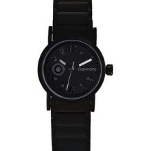 Ladies Superdry Black Steel Watch Sd014bk In Box