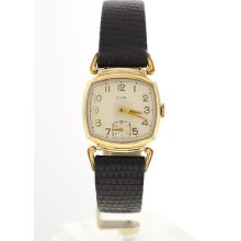 Ladies Vintage Elgin Gold Plated Mechanical Watch S1096