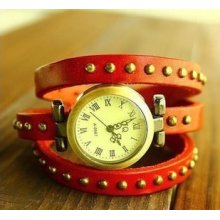 Ladies Vintage Wristwatches Fashion Clock Designer Leather Quartz Wrist Watch