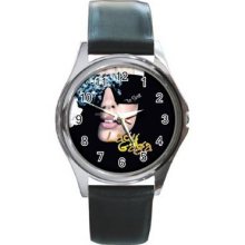 Lady Gaga Unisex Silver-Tone Round Metal Watch 21