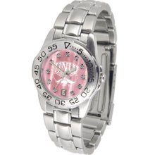 Las Vegas (UNLV) Runnin' Rebels Ladies Sport Watch with Steel Band and Mother of Pearl Dial