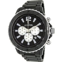 Le Chateau Men's Black Ceramic Chrono Watch 5858mblk