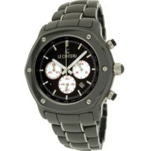 Le Chateau Unisex Black Ceramic Watch-5856-blkwht