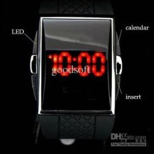 Led Watch Sports Watch Black &white Christmas Gift