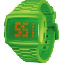 Led Watches Unisex Digital Green Strap Watch Led-gn-stp Â£75.00 Now Â£37.50