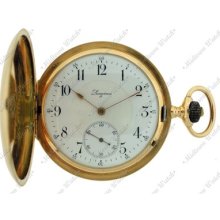 Longines 4 Grands Prix Paris Yellow Gold Manual Wind Pocket Watch