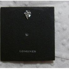 Longines Used Black Ladies Dial 21.1/21.1 Mm Real Diamond Rare. Measures Approx.