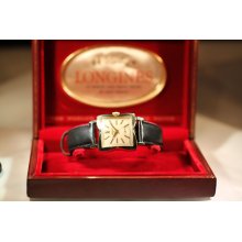 LONGINES - Wide Flared Case - 14K Gold Men's Watch 1953