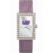 Louisiana State Tigers Starlette Leather Watch