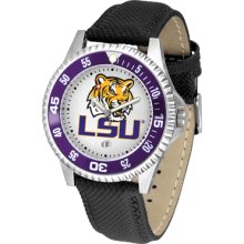 LSU Tigers Competitor - Poly/Leather Band Watch