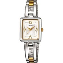 LTP-1346SG-7CDF LTP-1346SG Casio Two Tone Ladies Water Resistant Watch