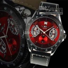 Luxury Men Automatic Calibre 17rs Leather Watch Bands Mechanical Spo