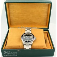 Luxury Mens Stainless Steel Sub Black Dial Box And Papers Automatic