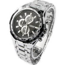 Luxury Sport Water Hours Stainless Quartz Hand Clock Wv138 Men Wrist Watch