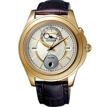 Made In Japan Citizen Men Eco-drive Moon-phase Sapphire Bu0002-05p Bu0003-02p