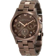 Marc By Marc Jacobs Mbm3120 Ladies Brown Chronograph Henry Watch