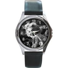 Marilyn Monroe V1 Unisex Silver-Tone Round Metal Watch 09