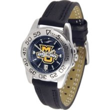 Marquette Golden Eagles NCAA AnoChrome Sport Ladies Watch (Leath