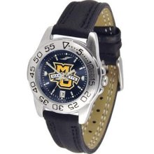 Marquette University Ladies Leather Band Sports Watch