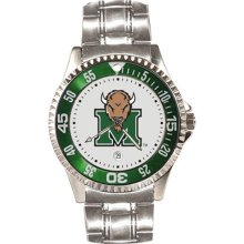 Marshall Thundering Herd watch : Marshall Thundering Herd Men's Competitor Watch with Stainless Steel Band