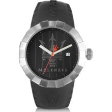 Maserati Designer Men's Watches, Tridente - Stainless Steel and Rubber Men's Watch