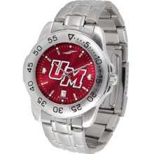 Massachusetts Minutemen Sport Steel Band Ano-Chrome Men's Watch