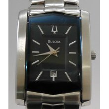 Men's Bulova 96b75 Stainless Steel Blue Dial.