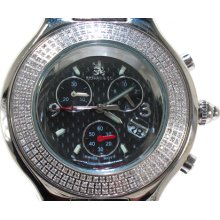 Mens Diamond Richard & Co Watch RC-3004 Round Cut H Color 1.50ct