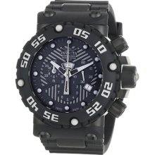 Mens Invicta 0656 Subaqua Nitro Black Swiss Chronograph Rubber Watch