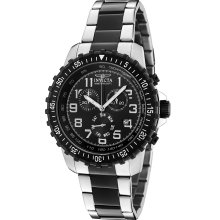 Men's Invicta II Chronograph Black Dial Two Tone