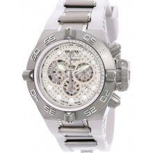 Mens Invicta Subaqua Noma Iv Swiss Chrono Stainless & White Poly Watch 1392