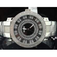 Mens Jojino/jojo/joe Rodeo Diamond Watch Metal Band Cursh Dial .25ct 45mm Pj1037