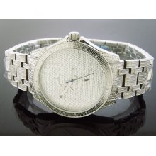 Men's Justbling Stainless Steel 20 Diamonds Watch JB-6212 Silver Tone case