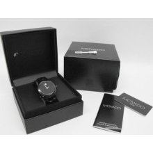 Men's Movado Luno Sport Black Pvd Stainless Swiss Watch 0606536 W/box & Papers