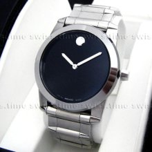 Men's Movado Vizio Tungsten Carbide Black Dial Latest Model Swiss Watch 0605808