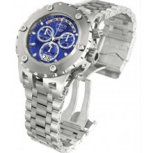 Men's Reserve Chronograph Stainless Steel Case and Bracelet Blue Tone Dial 500M