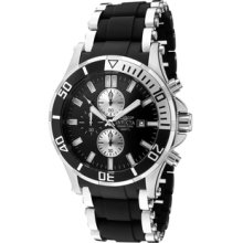 Men's Sea Spider Chronograph Black Dial Stainless Steel & Black