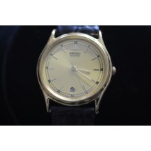 Mens Seiko Quartz Wristwatch Movement With Date Keeping Time