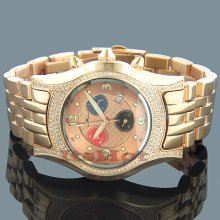 Mens Techno Master Watches Mens Diamond Watch 1.50ct