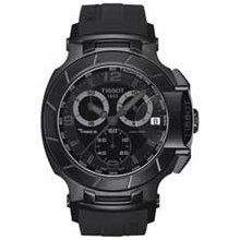 Men's Tissot T-Race Chronograph Black PVD Stainless Steel Watch with