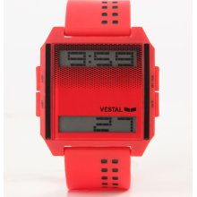 Mens Vestal Watches - Digicord Red Watch - Red - One Size