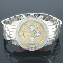 Mens Wristwatches Luxurman Floating Diamond Watch 0.55