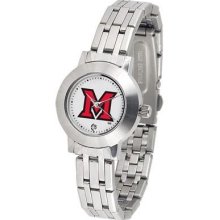 Miami of Ohio Redhawks Ladies Stainless Steel Watch