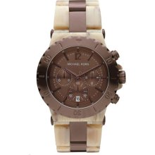 Michael Kors Chronograph Cream Ladies Watch MK5596