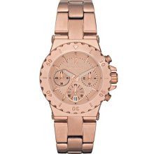 Michael Kors Dylan Chronograph Rose Gold-tone Ladies Watch MK5499